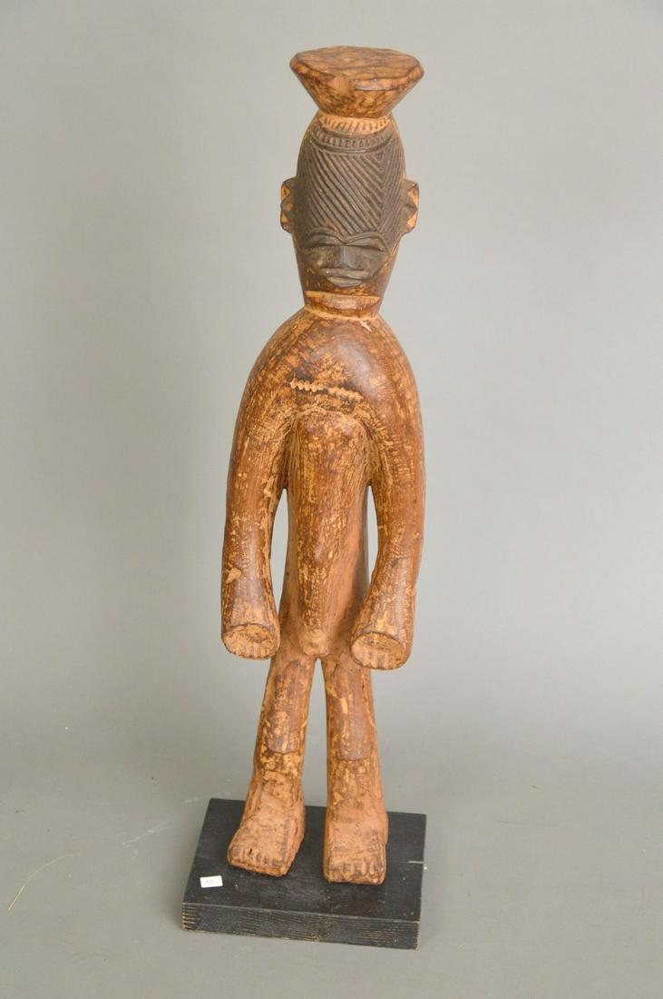 34 inch Antique African carving of female, Mongbetu (1 of 4)
