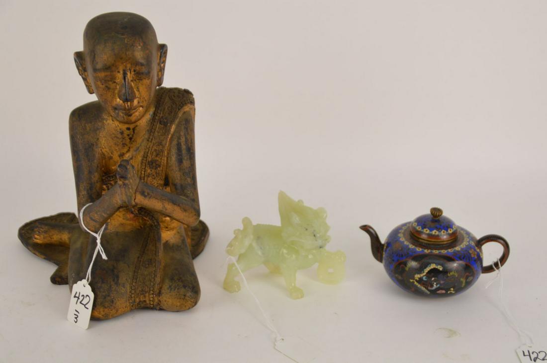 THREE ASSORTED CHINESE ARTICLES - Includes: (1) a Light (1 of 9)