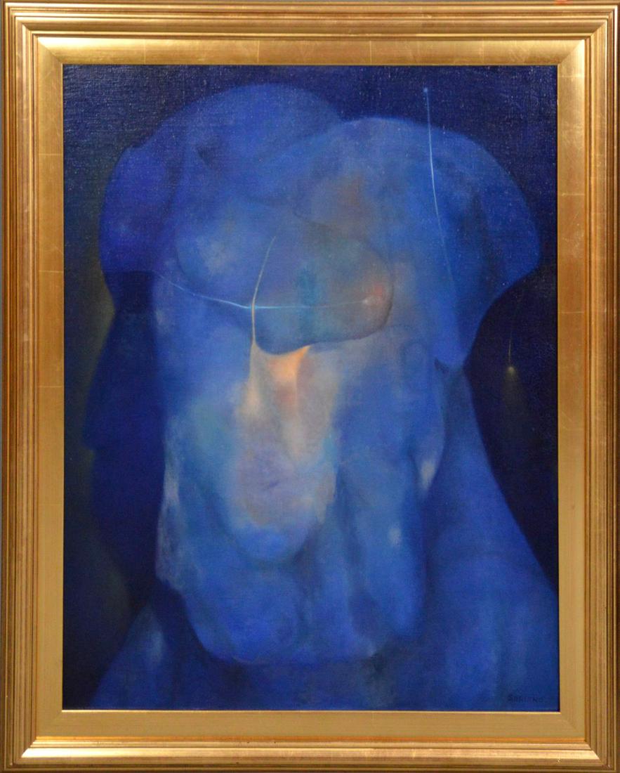 Rafael Soriano (Cuban b. 1920) Oil on Canvas, Cabeza de (1 of 5)