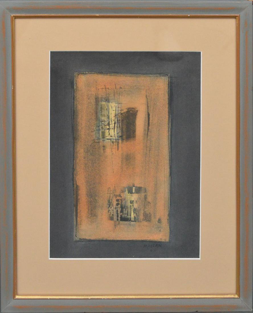 Raul Milian (CUBAN 1914–1986) Mixed Media Abstract (1 of 5)