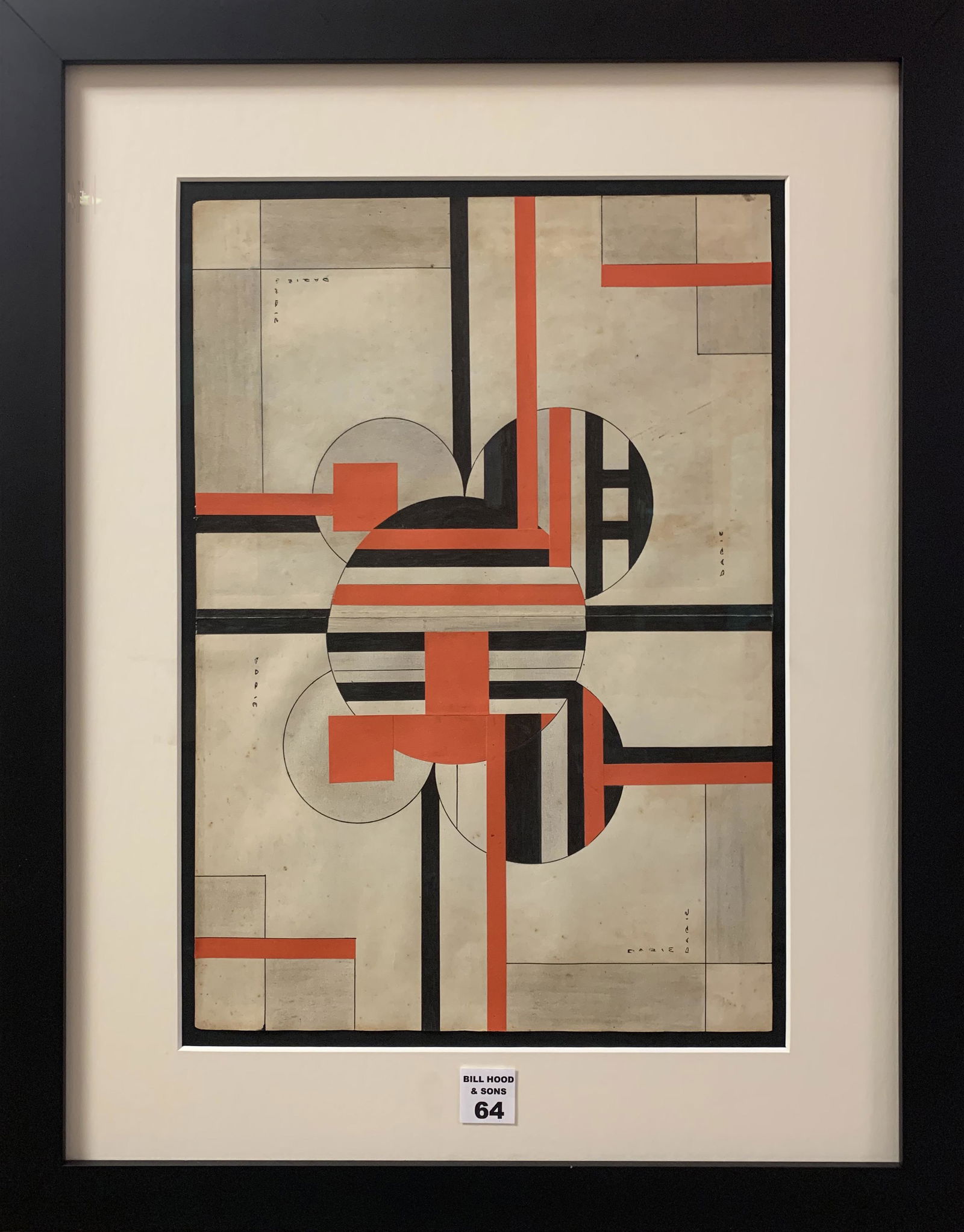 Sandu Darie (Cuba 1908 - 1991) Untitled Collage & Ink (1 of 5)