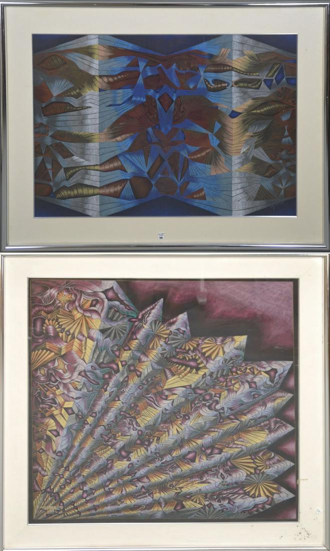 2 pieces sold together:  Katy Thomas (American, 20th (1 of 13)