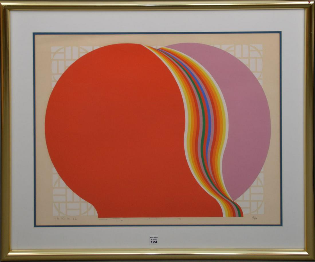 Humo Tomita 20th Century Lithograph in colors, Signed (1 of 8)