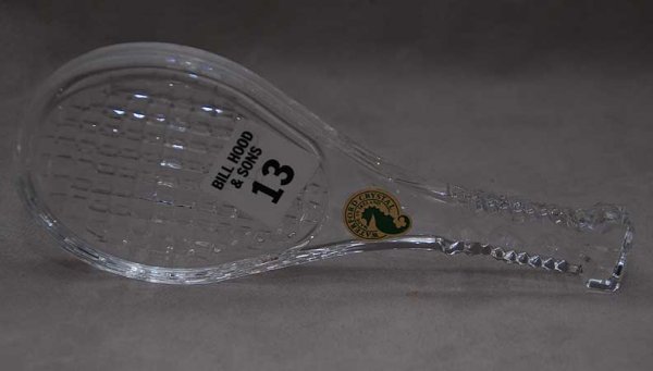 Waterford tennis racket, 7": Waterford tennis racket, 7"