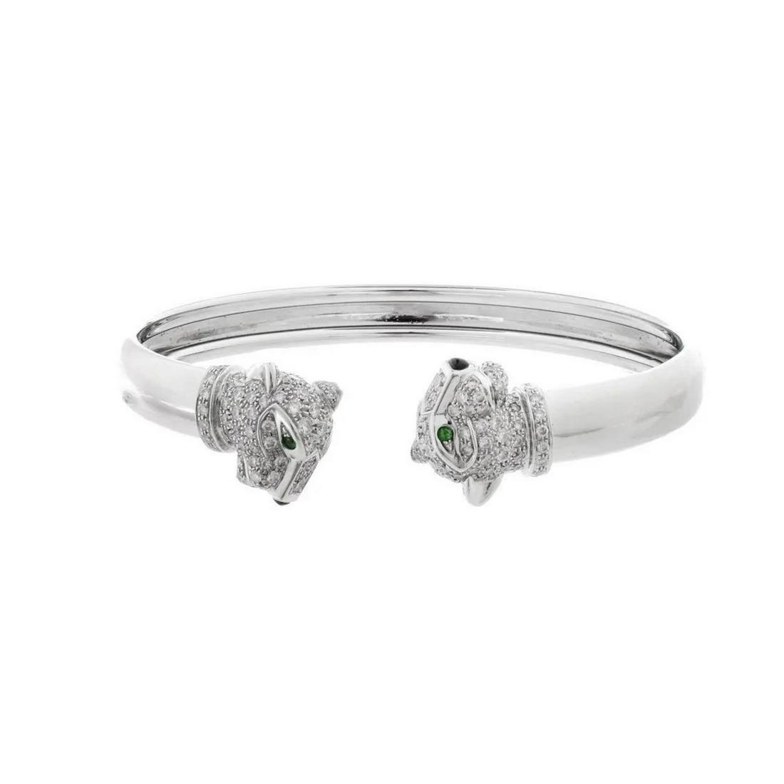 Cartier Bracelet, 18K white gold, set with (1 of 6)