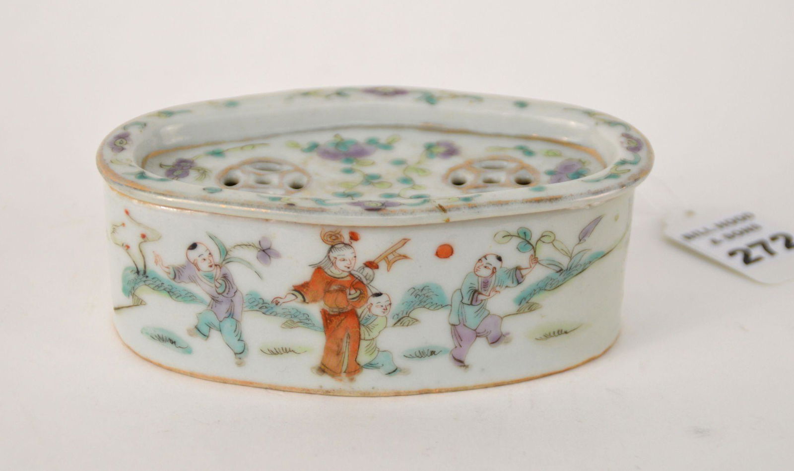 ANTIQUE CHINESE PORCELAIN CRICKET CAGE - Featuring (1 of 6)
