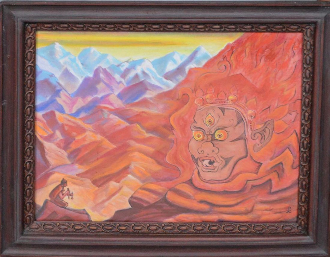 Russian Painting Attributed to Nikolai Roerich (1 of 7)