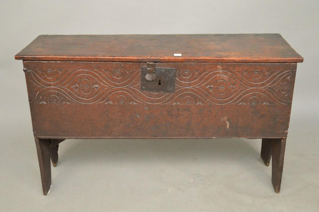 19th c. Continental Diminutive Hinged Trunk, (1 of 10)