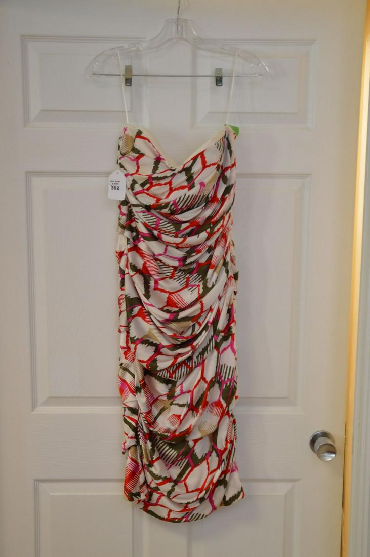 Fine ESCADA Silk Sleeveless 5:00 o'clock Dress. Made in: Fine ESCADA Silk Sleeveless 5:00 o'clock Dress. Made in Slovenia. Size 40. Apprx measurements: chest 18", waist 16, hips 19-20", length 38-40". Lining also silk with zipper back. Over all in great con