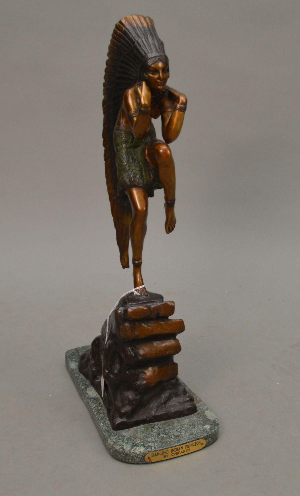 “DANCING INDIAN PRINCESS” BRONZE SCULPTURE AFTER (1 of 6)