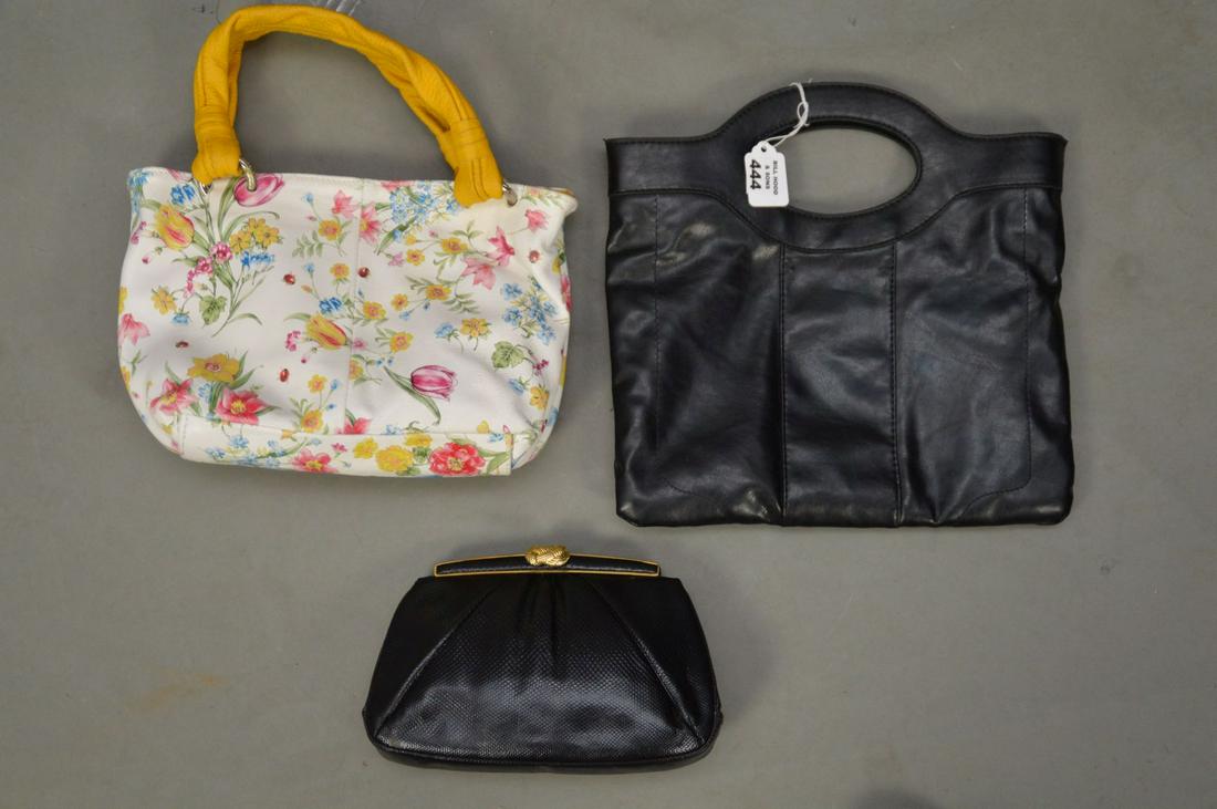 3 Ladies Handbags, Judith Lieber, Bonita Quilted Black (1 of 11)