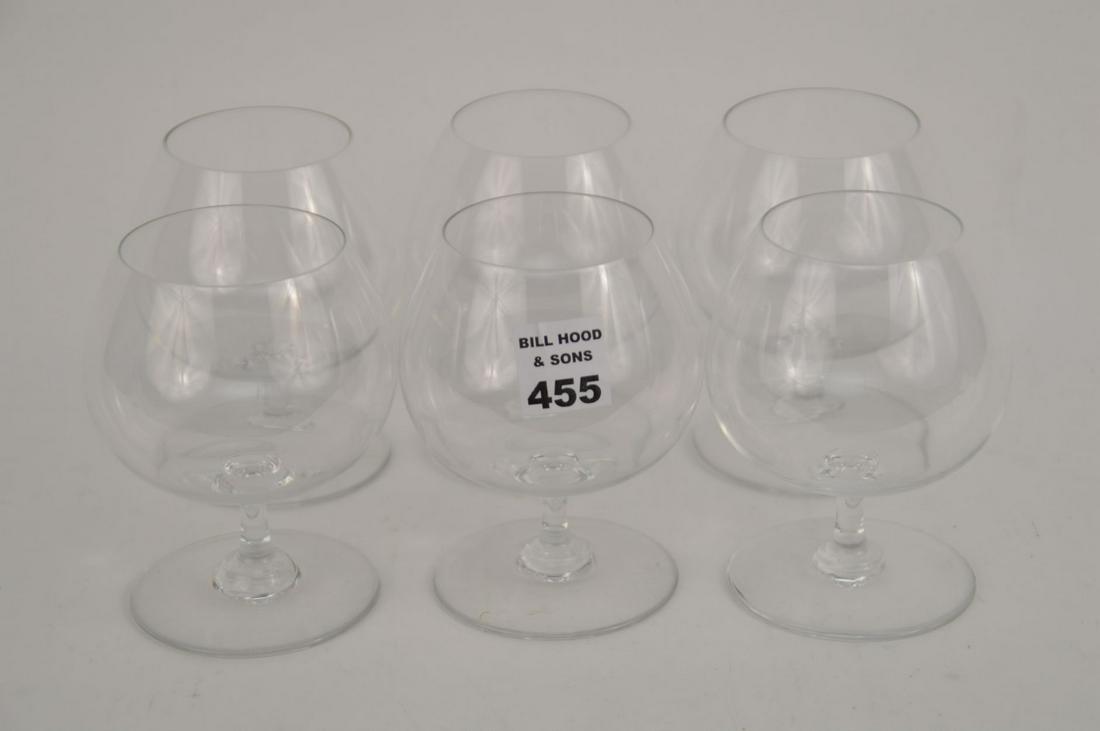 6 Baccarat Brandies, 5 1/4"h: 6 Baccarat Brandies, 5 1/4"h