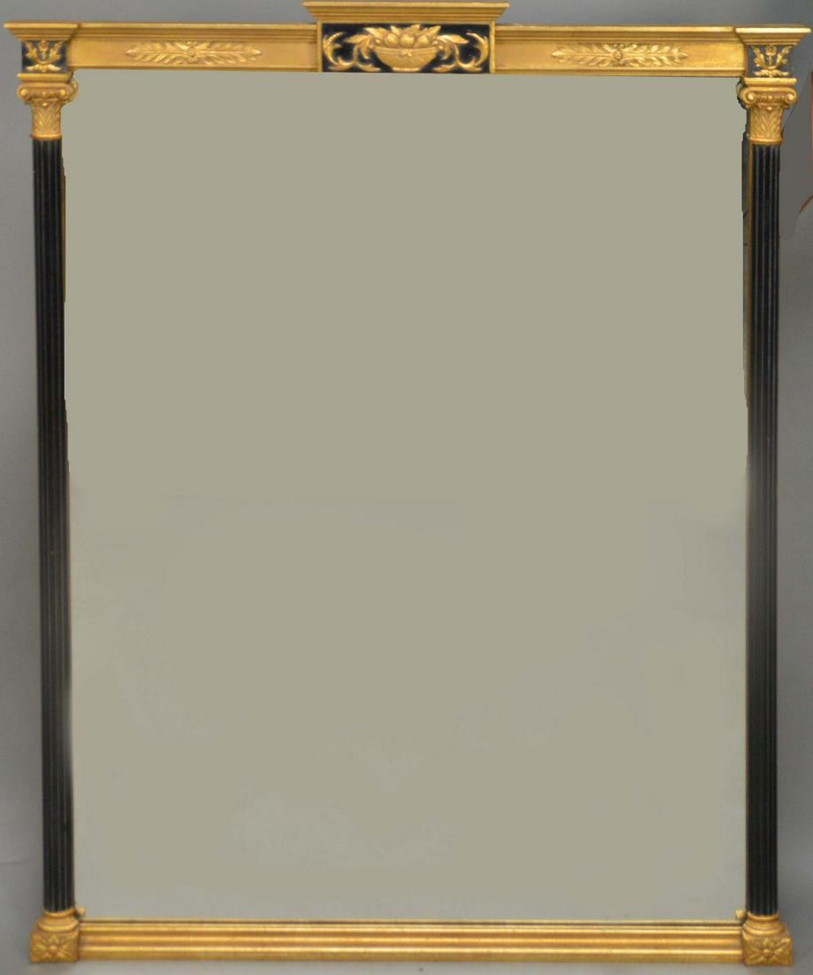 Neo-Classical Frame Mirror, Gilded with Black Panel At (1 of 5)