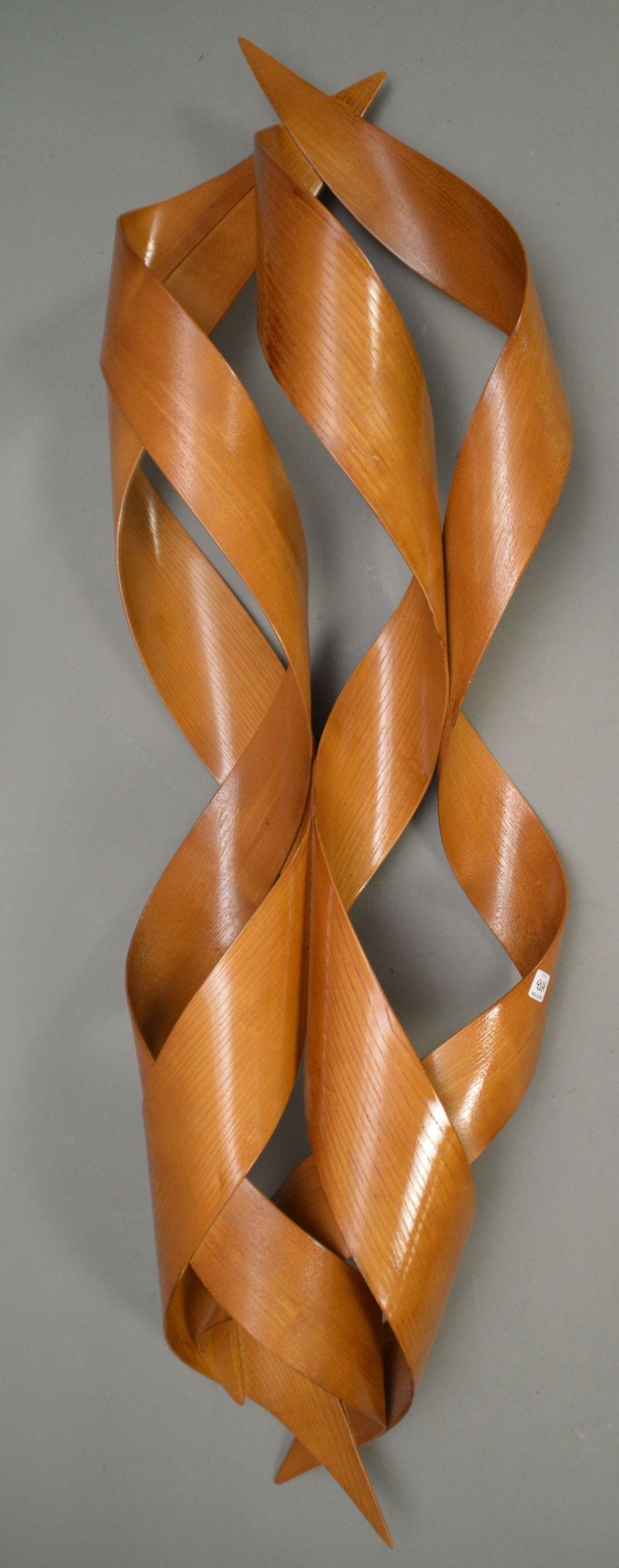 Renee Dinauer (American 20th Century) Contemporary: Renee Dinauer (American 20th Century) Contemporary Bentwood Sculpture - 2005. approx. 60 x 16 inches