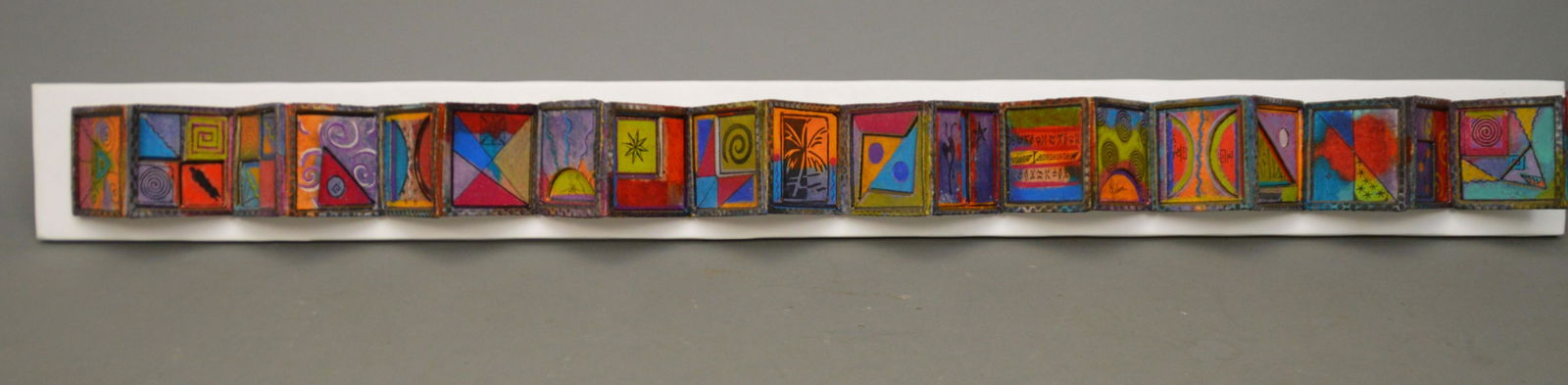 KEVIN KICHAR MIXED MEDIA PAPER COLLAGE: 65 x 6.5 (1 of 6)