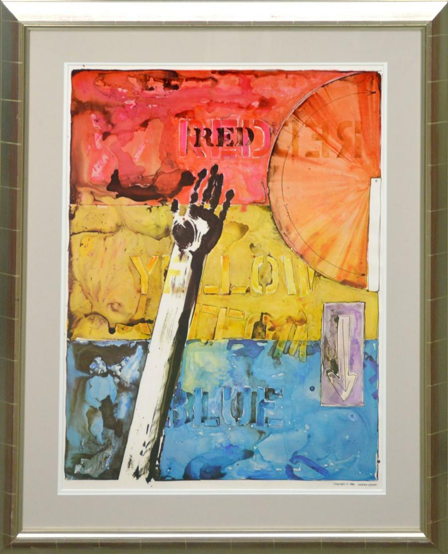 Jasper Johns Lithograph Poster 1982. Jasper Johns (1 of 5)