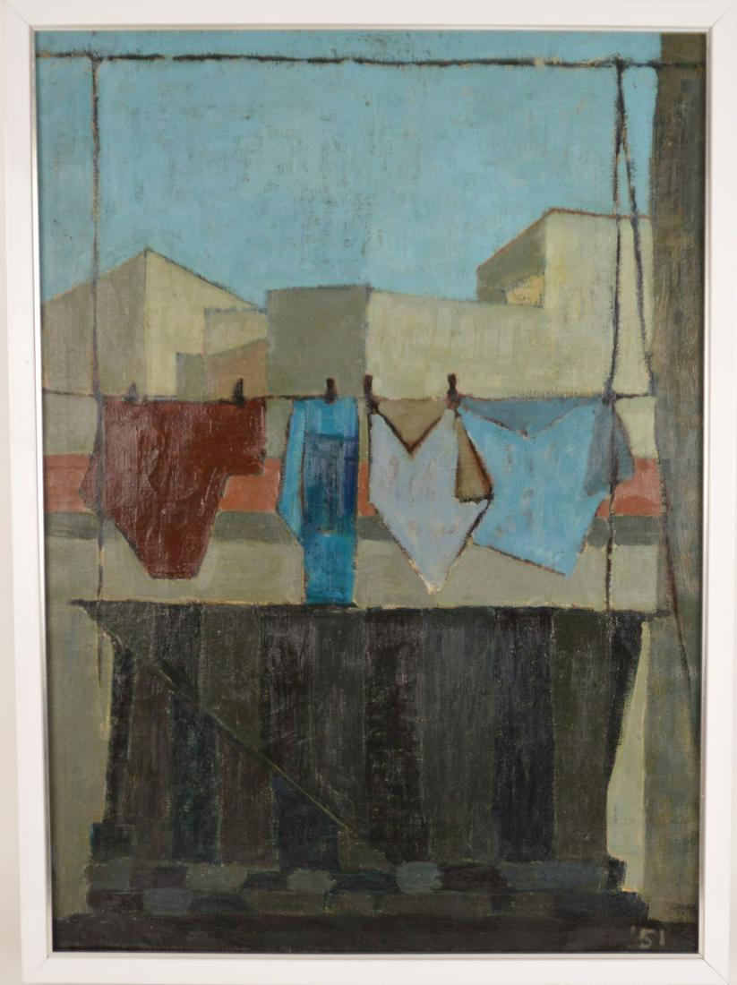 Giuseppe Guerreschi (Italian 1929 - 1985) oil canvas, (1 of 8)