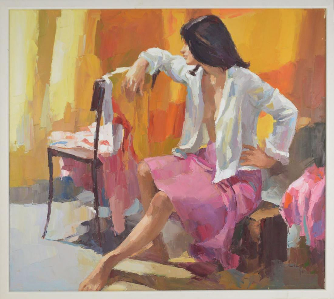 Alberto Longi (Italian 20th century) oil on canvas, (1 of 8)