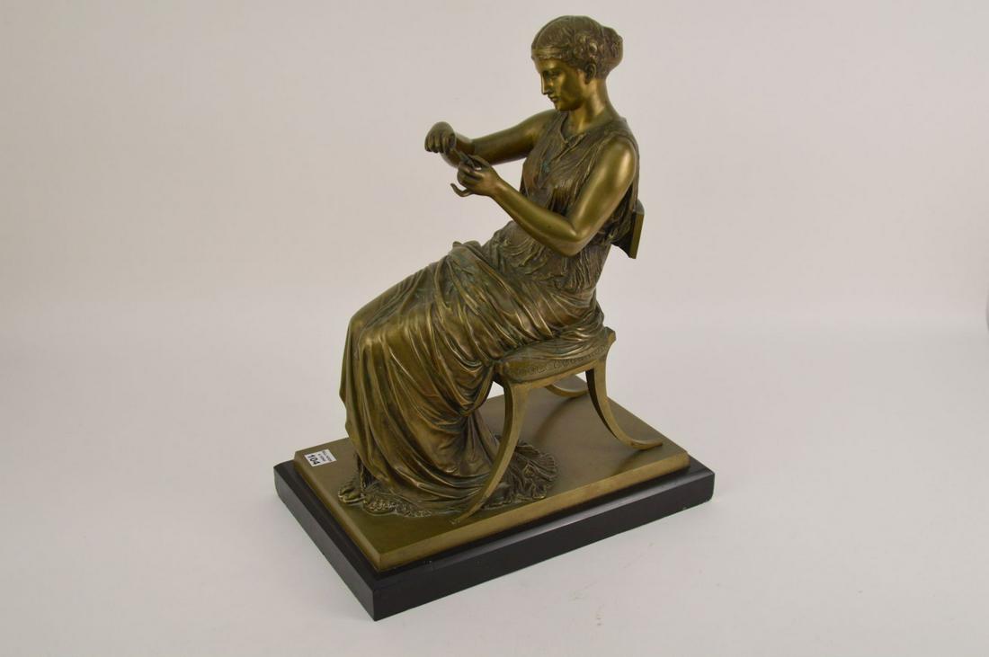 Bronze Seated Female with Star, Jean Jules Salmson (1 of 11)