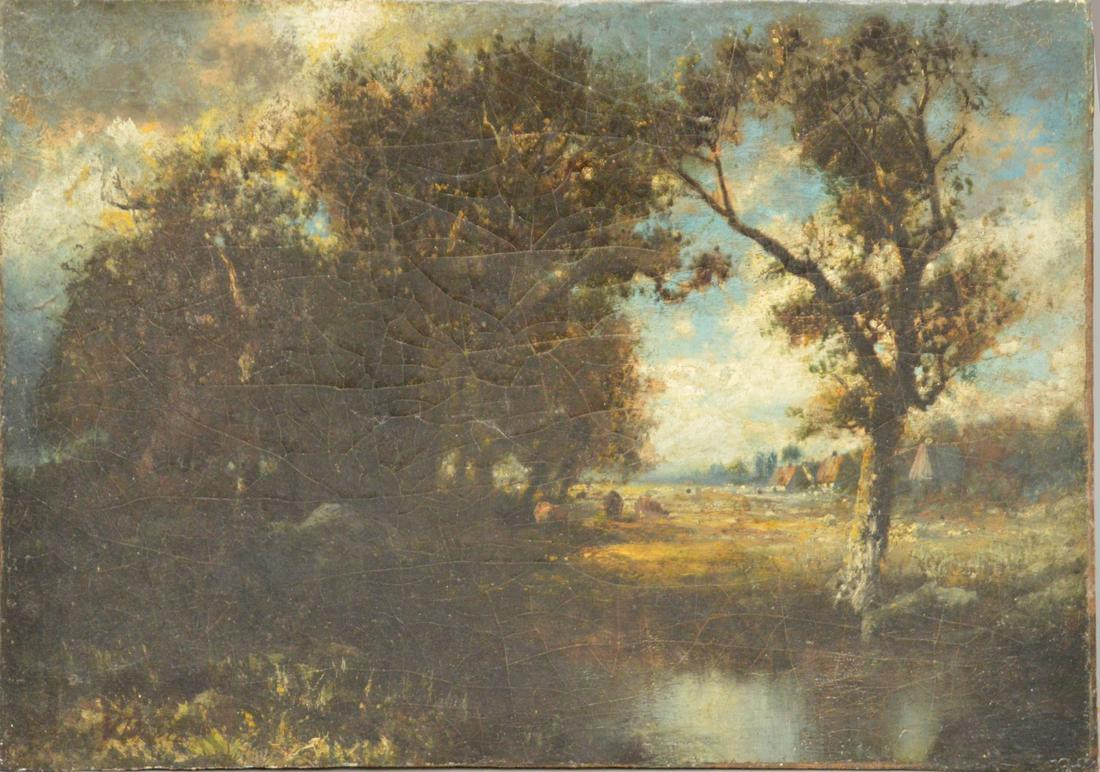 Victor Dupre (French 1816 - 1879) oil on canvas, (1 of 5)