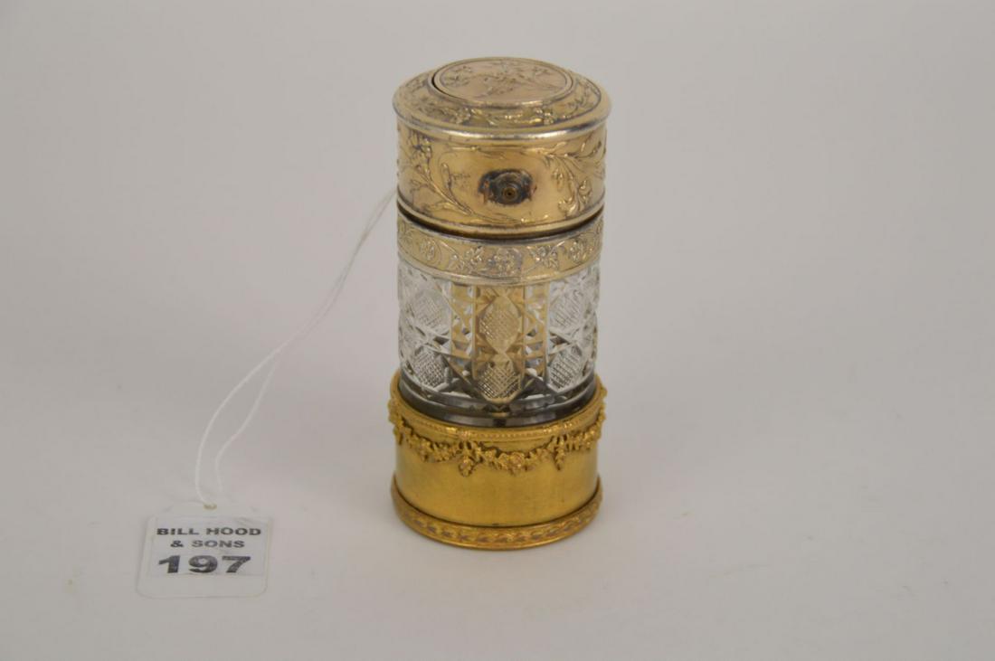 FRENCH ART NOUVEAU ATOMIZER PERFUME BOTTLE - Gilt metal (1 of 6)