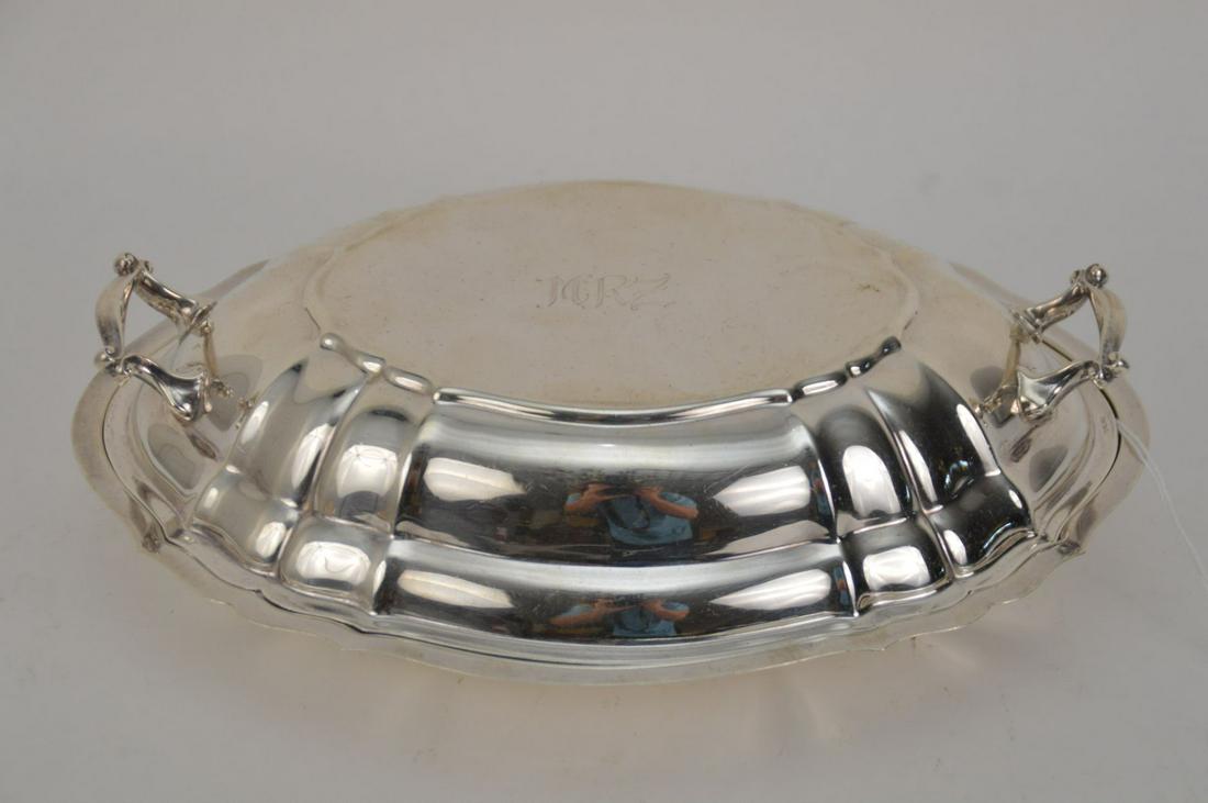 GORHAM STERLING CHIPPENDALE LIDDED SERVING DISH - Oval (1 of 5)