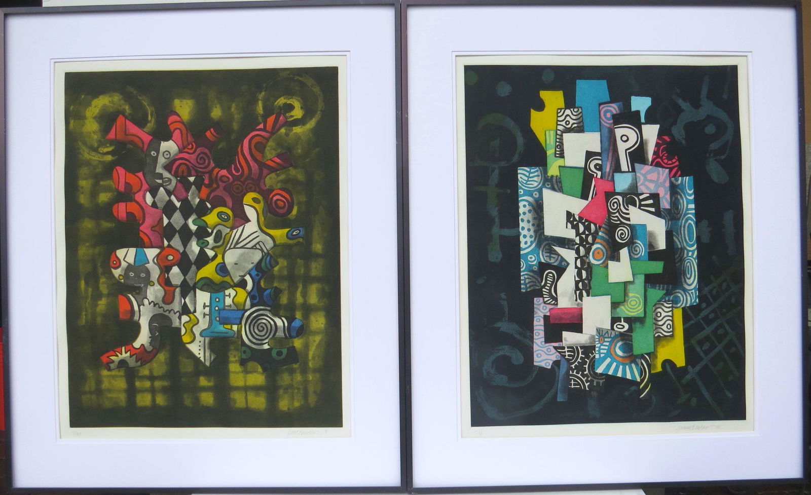 JAMES HANSEN (NYC/Provincetown 1951-1997) PAIR Etchings (1 of 17)