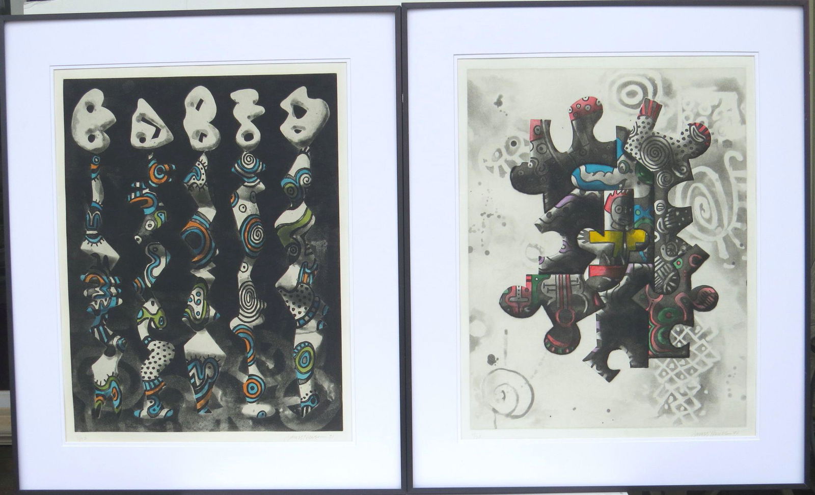 JAMES HANSEN (NYC/Provincetown, 1951-1997), PAIR of (1 of 13)