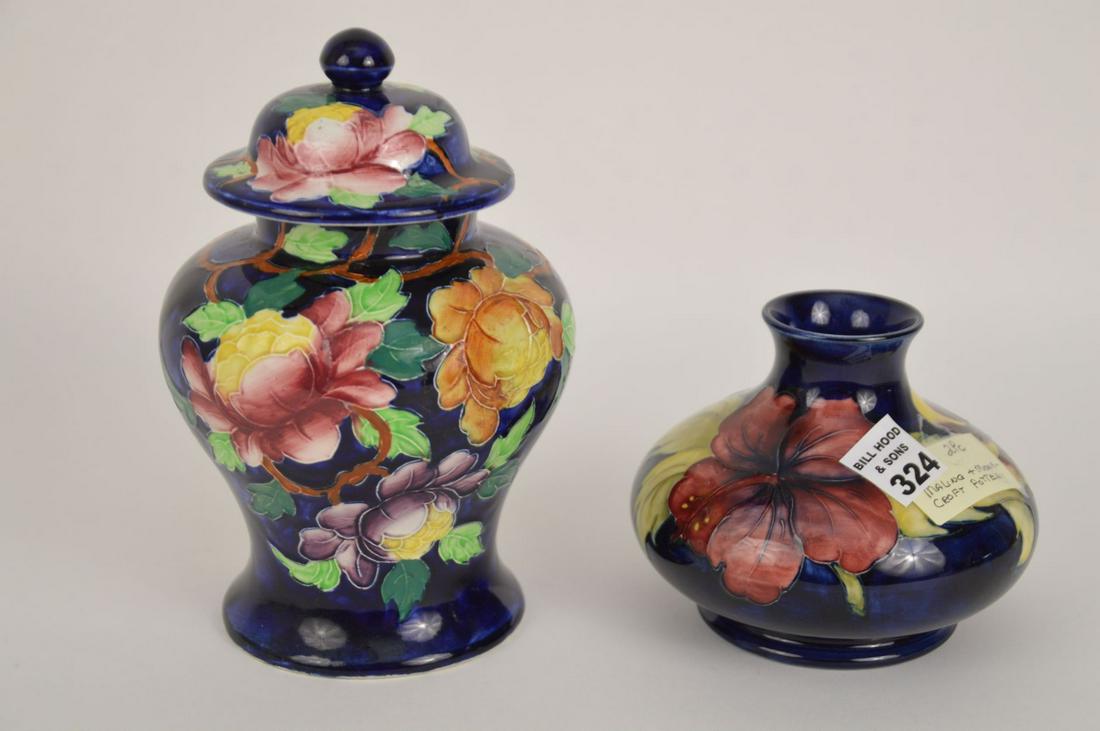 2pc. Vintage Pottery "Moorcroft" and "Maling" Embossed (1 of 7)