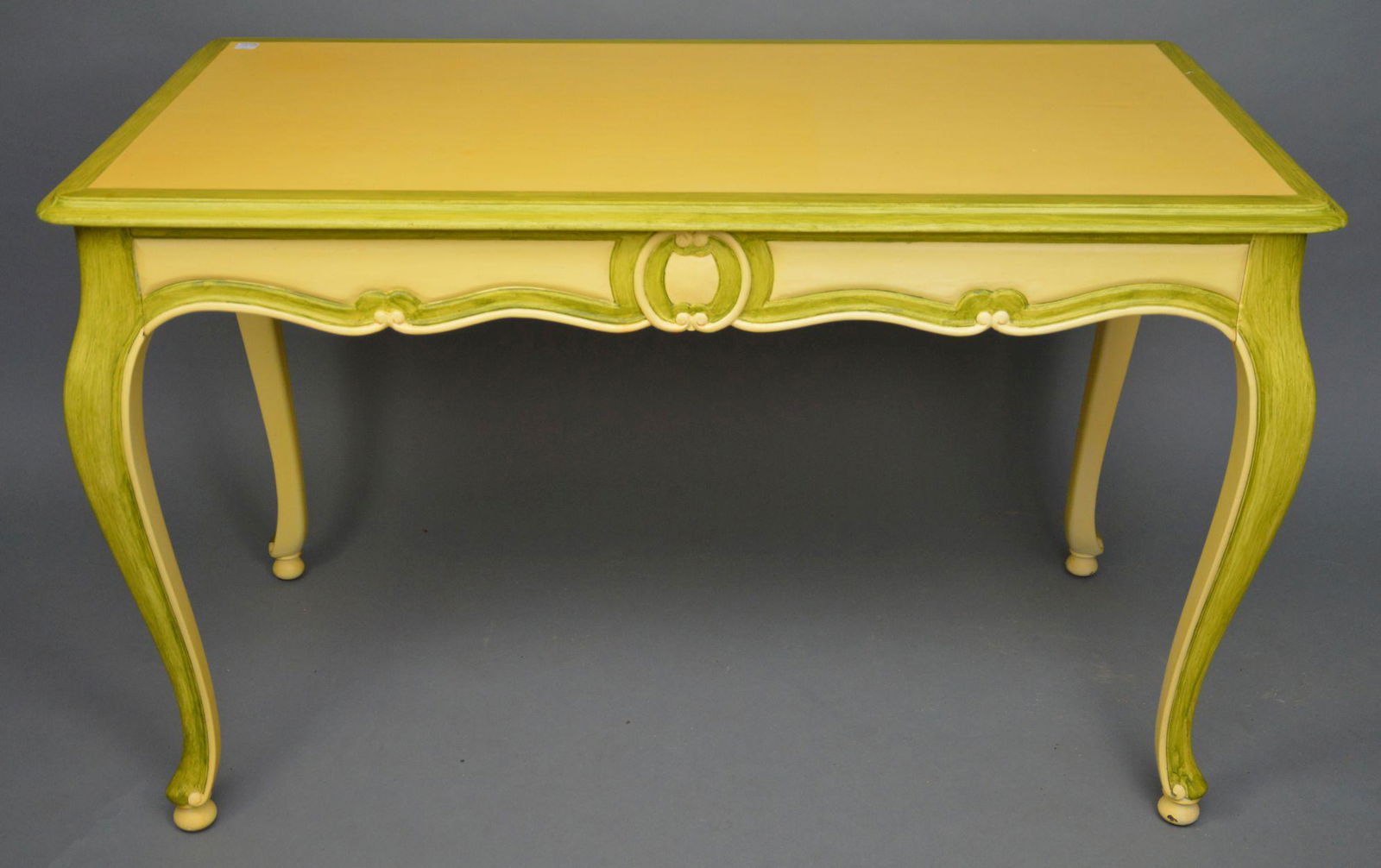 French Provincial Painted Table, 29"h x 48"w x 26" (1 of 4)