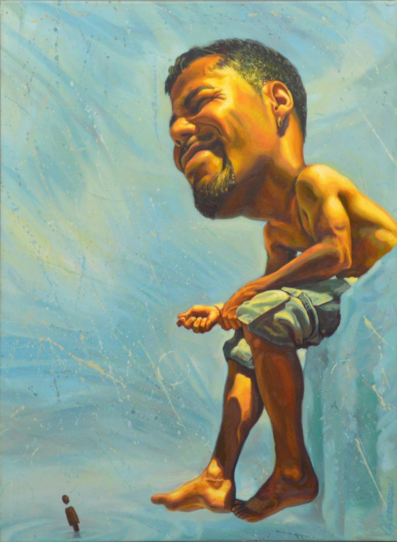 YOANDY CARRAZANA (Cuban, b. 1980) Young Fisherman, (1 of 9)