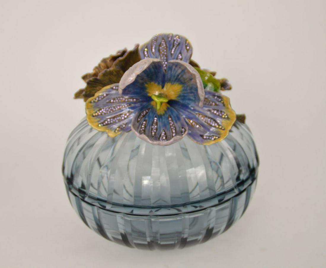 Jay Strongwater Glass & Enameled Metal Covered Glass (1 of 8)