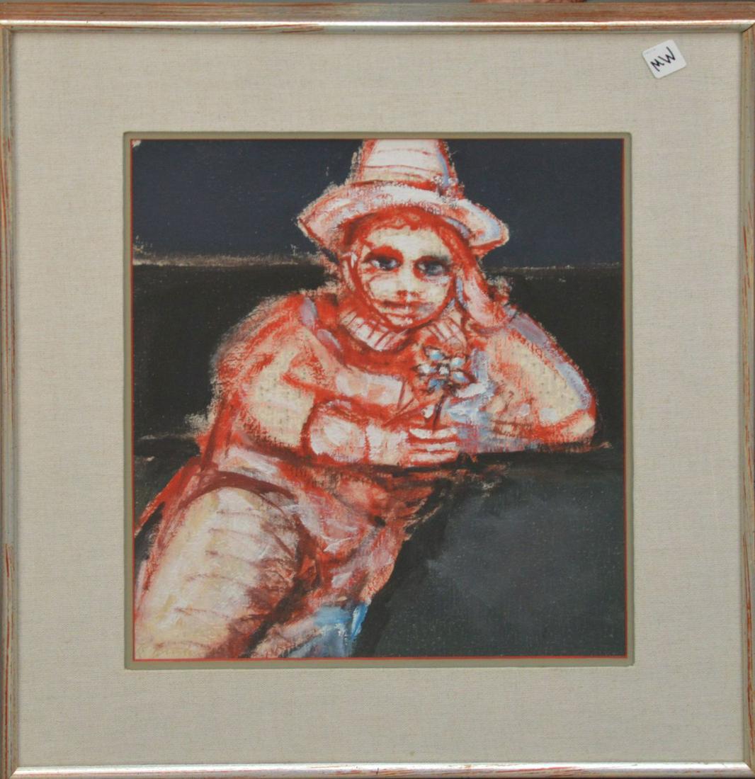 Robert M. Broderson (American 1920 - 1992) Clown, (1 of 6)