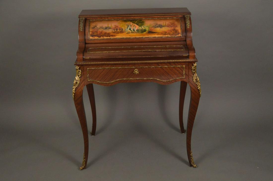 Cylinder Style Hand painted Desk, 40"h x 31"w x 21"d (1 of 7)