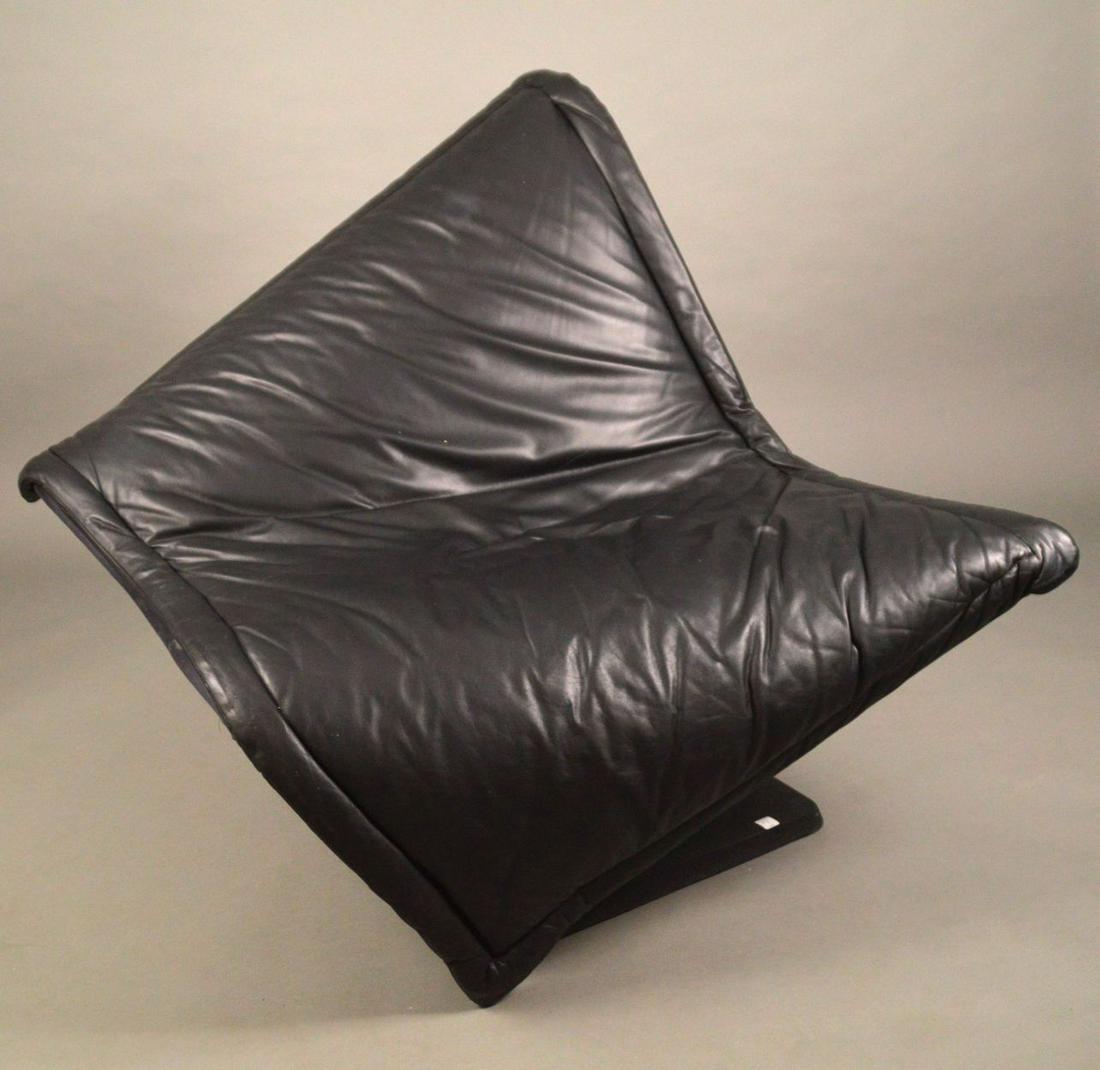 Black Modern Chair, 39"h x 57" diagonally across (1 of 9)