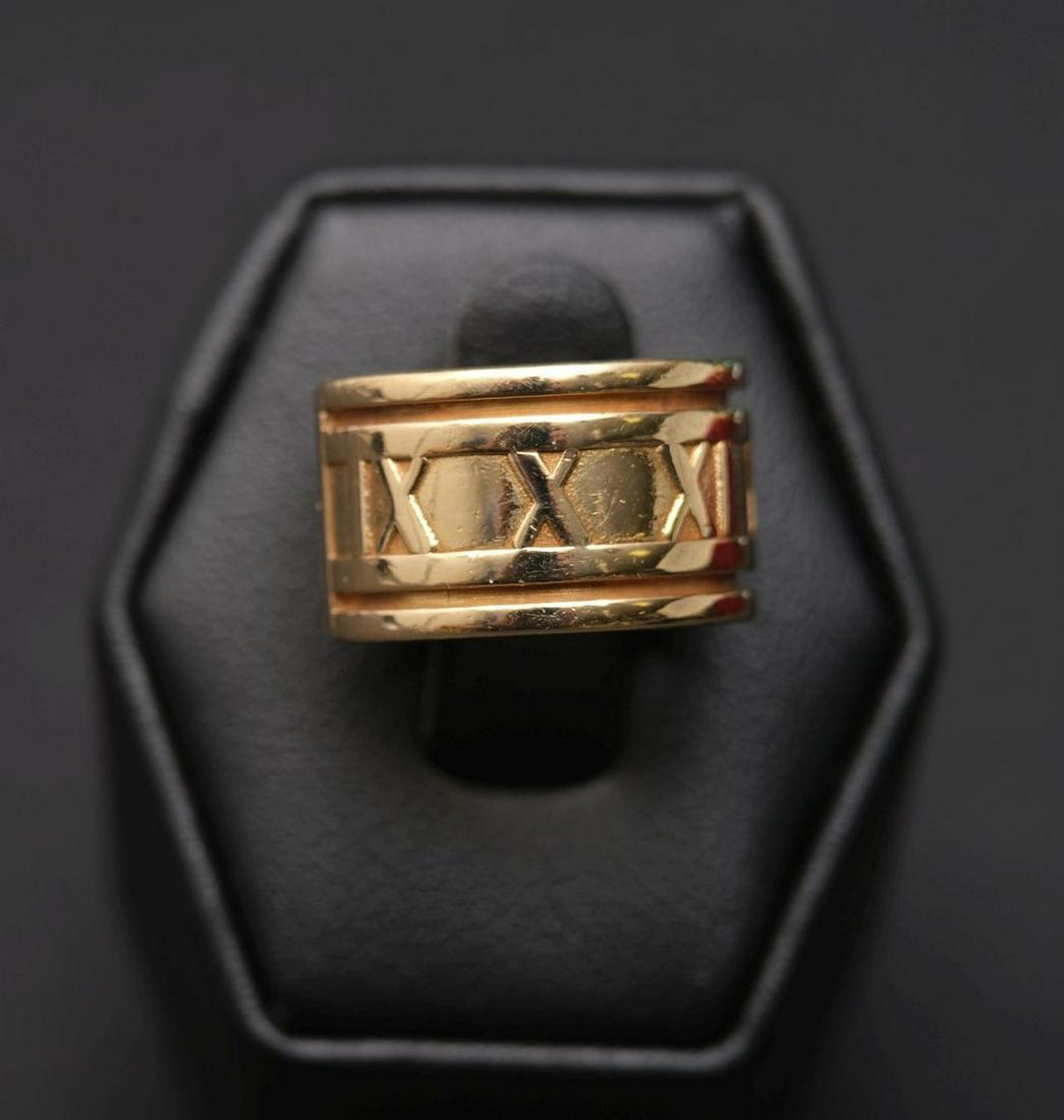 18K Yellow Gold Tiffany Atlas Ring Size 5 1/2  total (1 of 3)