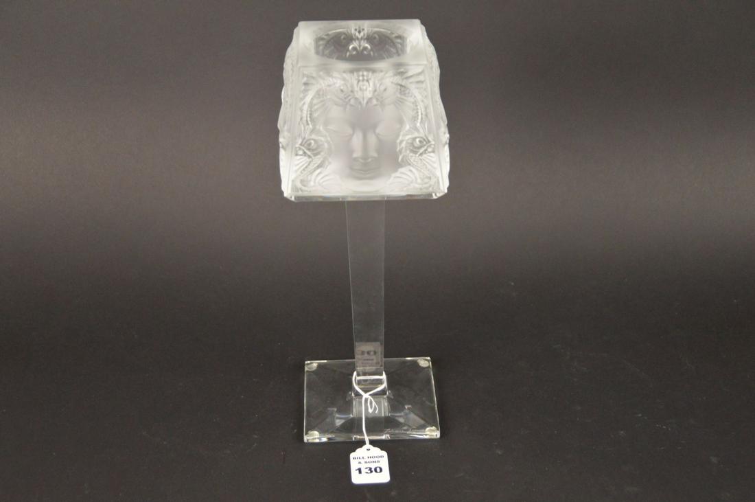 LALIQUE MASQUE DE FEMME CRYSTAL VOTIVE STAND - Lalique (1 of 6)