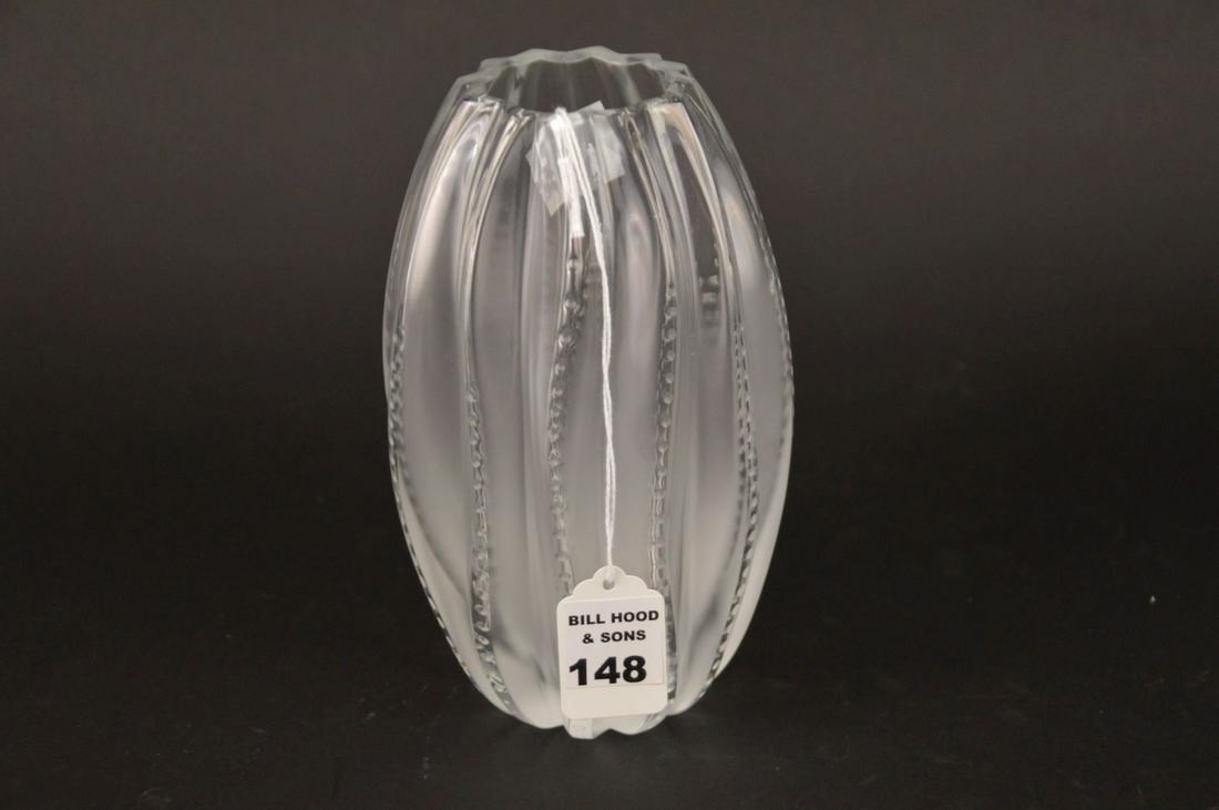 LALIQUE CRYSTAL CLEAR "MEDUSA" VASE - Lalique France (1 of 5)