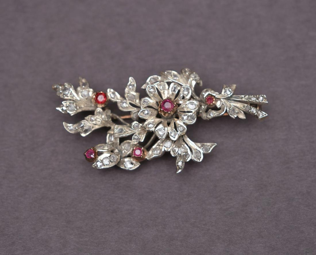 Vintage circa 1970’s, Made in Florence, Diamond, Ruby, (1 of 2)
