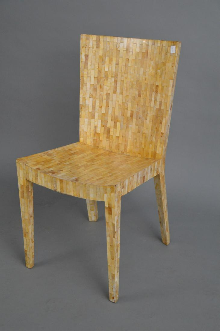 Karl Springer Skin side chair, 35"h x 17 1/2"w (1 of 7)
