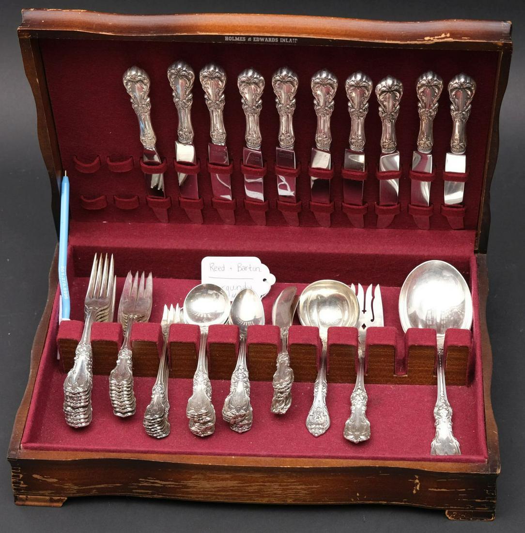 67 pcs Reed & Barton Sterling Silver Flatware Burgundy (1 of 3)
