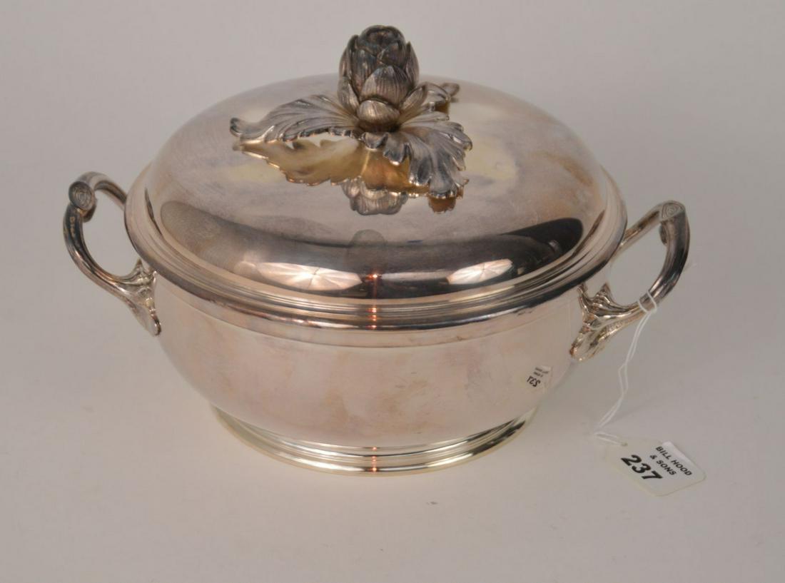 French Puiforcat S.P. Covered Serving Dish, 7 1/2"h x (1 of 4)