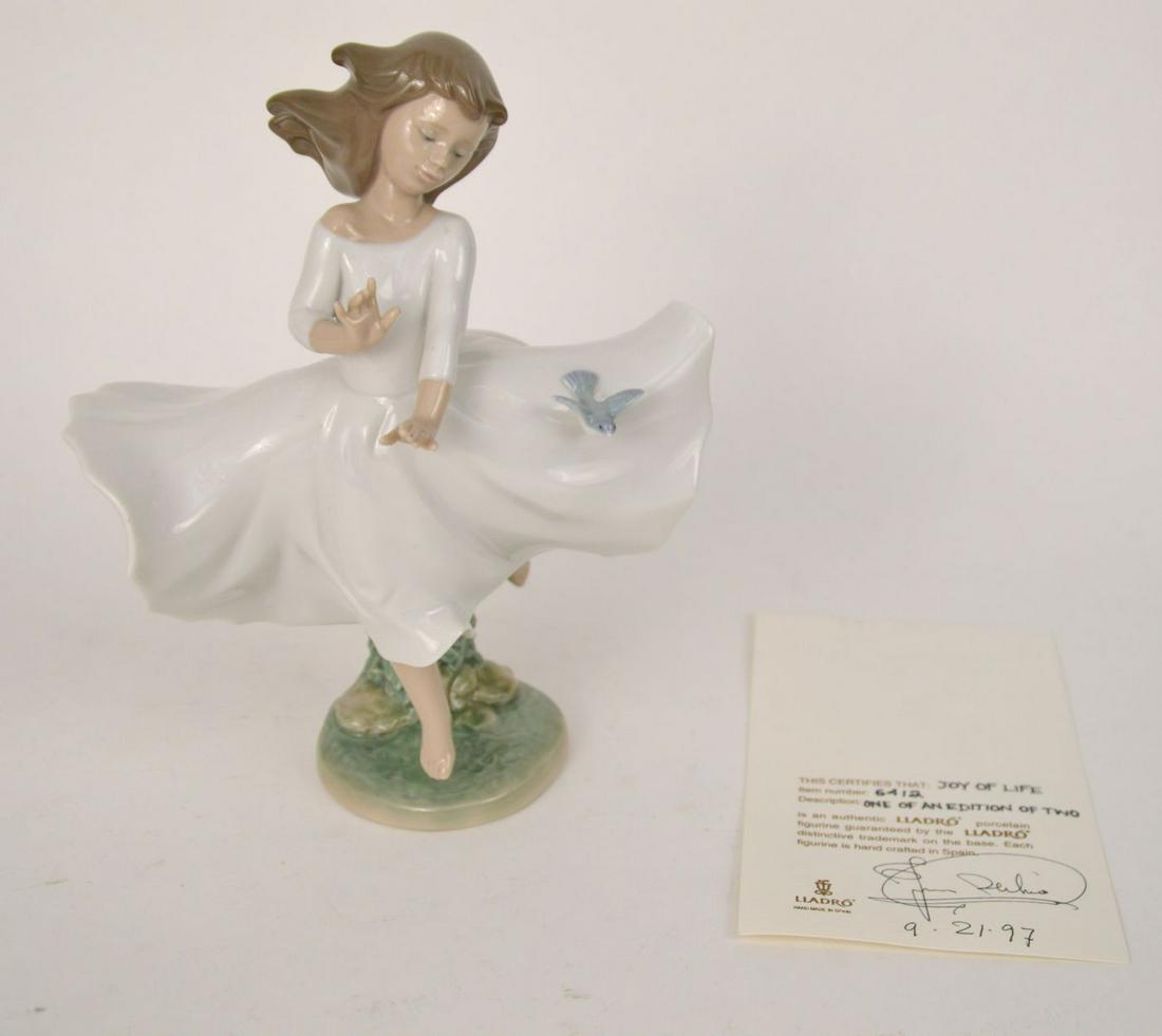 Lladro Porcelain "Joy of Life", 1 of 2 (9"h): Lladro Porcelain "Joy of Life", 1 of 2 (9"h)