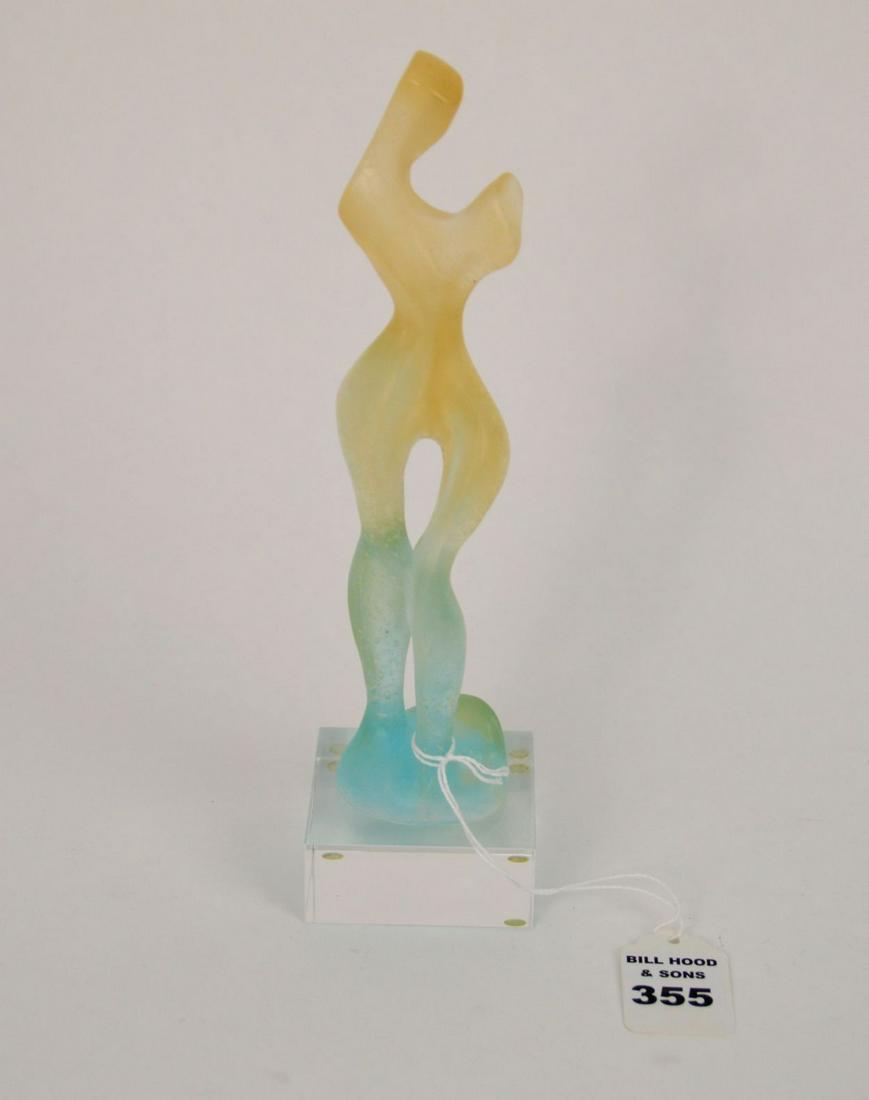 DAUM CRYSTAL MAXIN KASAUSKI MODERNIST SCULPTURE - Daum (1 of 6)