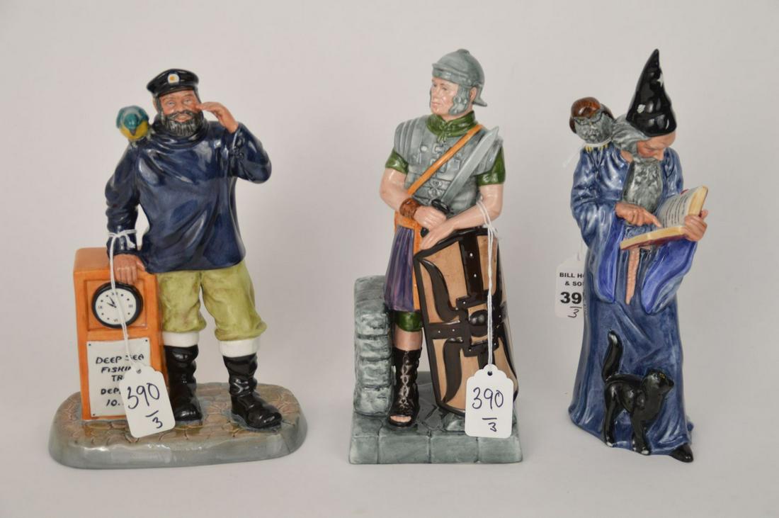 THREE ROYAL DOULTON PORCELAIN FIGURES - Grouping of (1 of 6)