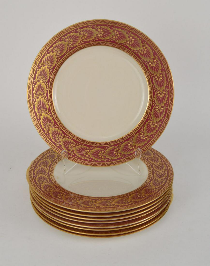 9 Lenox Dinner Plates, Ivory with Gold, 10 1/2"dia (1 of 3)