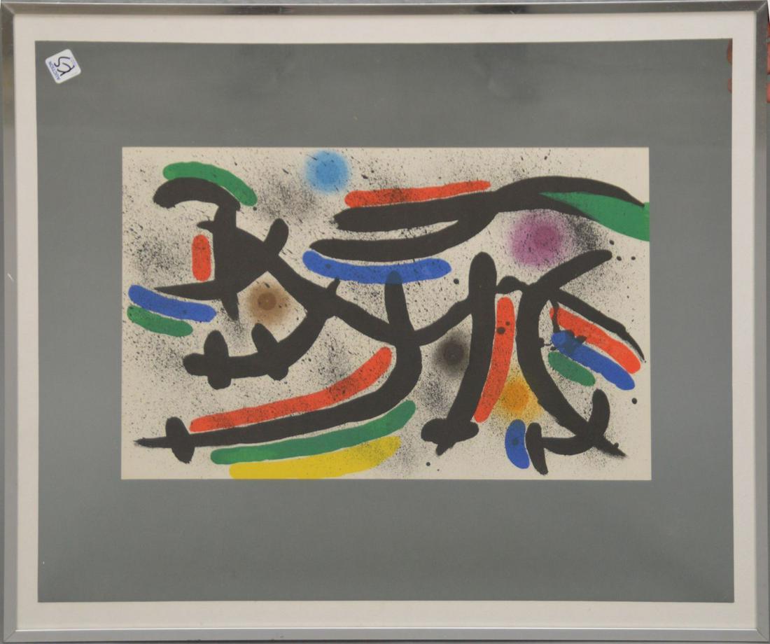 JOAN MIRO LITHOGRAPH 1972 CATALOGUE RAISONNE: CRAMER (1 of 4)