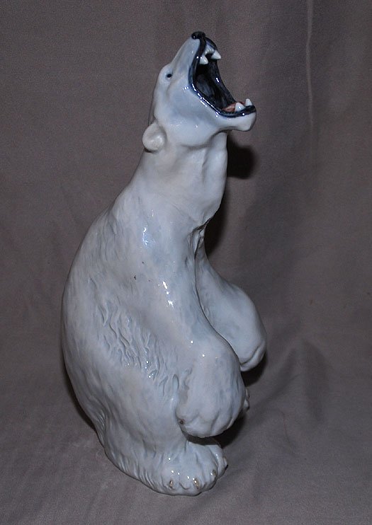 Royal Copenhagen polar bear, 12 3/4"h: Royal Copenhagen polar bear, 12 3/4"h