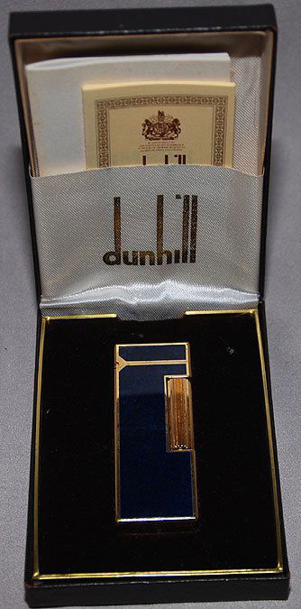 Dunhill enamel lighter in box: Dunhill enamel lighter in box