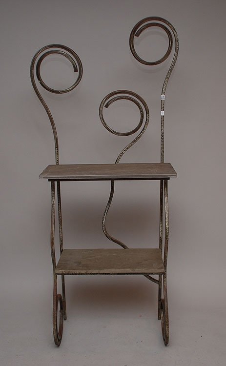 Robert J. Sadlemire steel & marble étagère